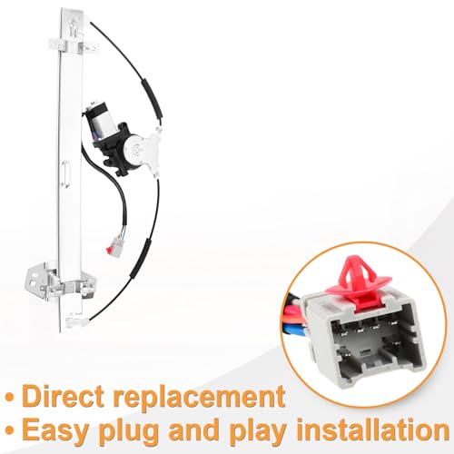 Front Driver Side Power Window Regulator with Motor Assembly Replacement for Honda Pilot 2003 2004 2005 2006 2007 2008, Left, 748-129