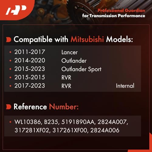 A-Premium Automatic Transmission Fluid Filter with Pan Gasket & Cooler O-Ring, Compatible with Mitsubishi Outlander 2014-2020, Outlander Sport 2015-2023, Lancer 2011-2017, RVR 2015/2017-2023