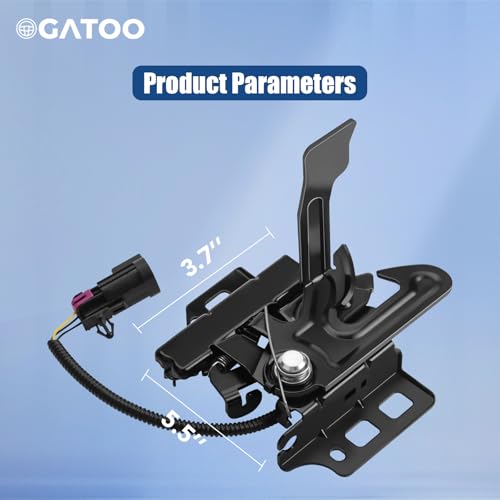 Front Hood Latch Lock Assembly Fit for Chevy Tahoe Silverado Suburban Impala Avalanche Malibu GMC Sierra Yukon Cadillac Escalade 2007 2008 2009 2010 2011 2012 2013 2014 with Sensor Switch, 15139168