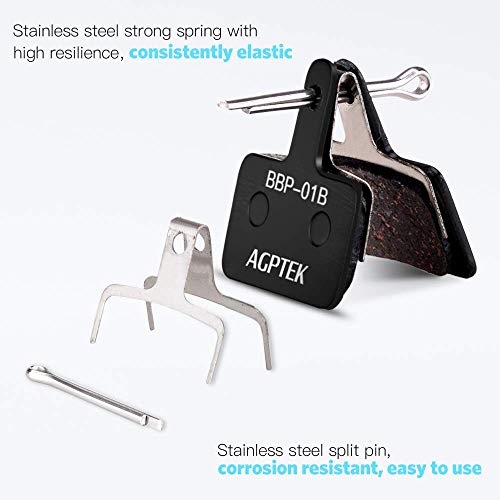 AGPTEK Bike Brake Pads, Compatible with TRP Tektro Shimano Deore Br MTB