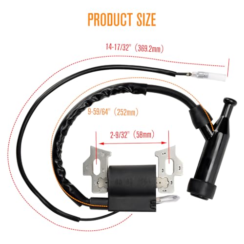 FVRITO Ignition Coil Spark Plug Kit Compatible with Predator 212cc 196cc Gx160 Gx200 Clone Engine Coleman CT200U CT200U-EX BT200X KT196 Baja MB165 MB200 Generator Mini Bike Go Kart Lawn Mower Parts