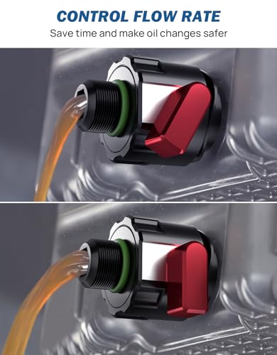 JOYTUTUS Oil Drain Plug Compatible with 2015-2024 F150 2.7L 5.0L Raptor Mustang, 2021-2024 Bronco V6 Oil Drain Valve, Replace BC3Z-6730-A, FT4Z-6730-A, KX6Z-6730-B (Only Fit Plastic Oil Plug Model)