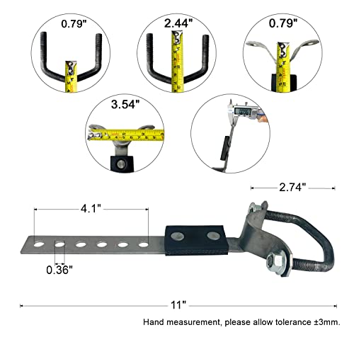 Elifecenter Heavy Duty Tailpipe Exhaust Hangers Flexible Swivel Exhaust Bracket
