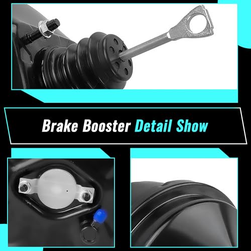 PartsFlow Vacuum Power Brake Booster 54-74822 Compatible with Chevrolet Blazer 98-05 S10 Pickup 98-04 GMC Jimmy 97-05 Sonoma 98-04 Oldsmobile Bravada 98-01 4.2L 4.3L