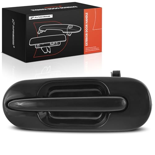 A-Premium Rear Left Driver Side Exterior Door Handle Compatible with Honda CR-V CRV 1997 1998 1999 2000 2001, Smooth Black, Replace# 72680-ST0-003