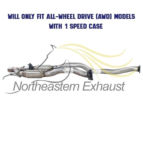 Exhaust Front Pipe Front Y Pipe Kit Compatible with Jeep Cherokee 2014-2018 3.2L | Stainless Steel | Northeastern Exhaust | Includes Gaskets Clamp Bolt Kit | Direct-Fit Replacement