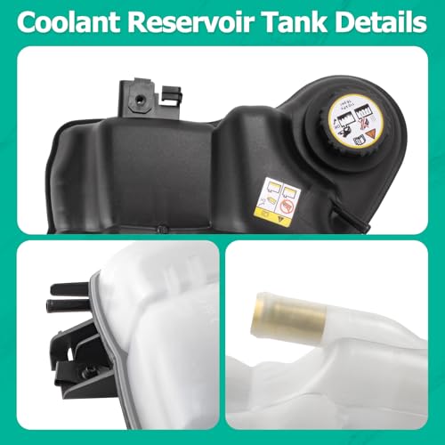 PYHAUTO Coolant Reservoir Tank Front Engine with Cap 603-217 Compatible with 2005 2006 2007 F250 F350 F450 F550 Super Duty Excursion 5.4L,6.0L,6.8L Replace 3C3Z8A080AE 6C3Z8A080B