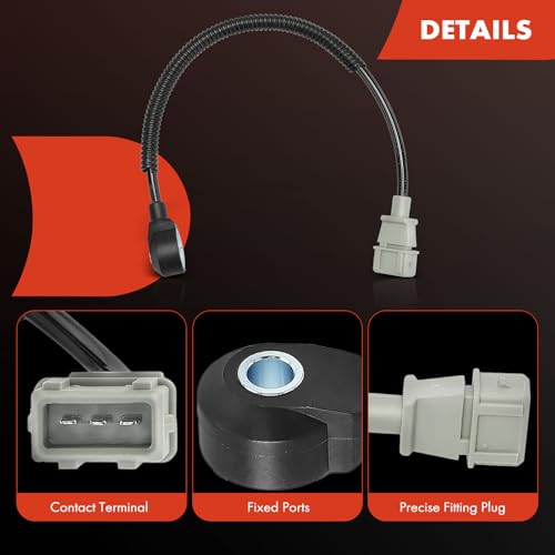 A-Premium Ignition Knock Detonation Sensor Compatible with Hyundai Sonata 1999-2005, Santa Fe 2001-2006, Tucson 2005-2009, Tiburon 2003-2008 & Kia Optima 2001-2005, Sportage 2005-2010, Magentis