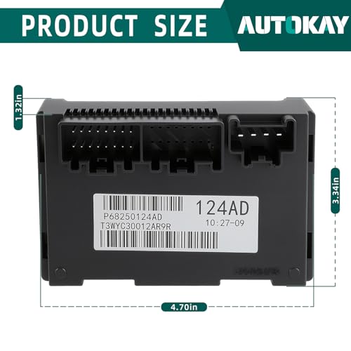 AUTOKAY 68250124AD Transfer Case Control Module Fits for Dodge for Jeep Grand Cherokee 2016-2018