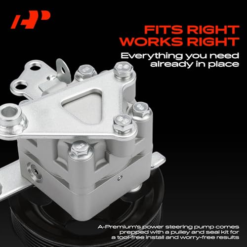 A-Premium Power Steering Pump, with Pulley & Bracket Compatible with Nissan Altima 2007-2012, Maxima 2009-2014, Murano 2009-2014, V6 3.5L Gas Engine Only