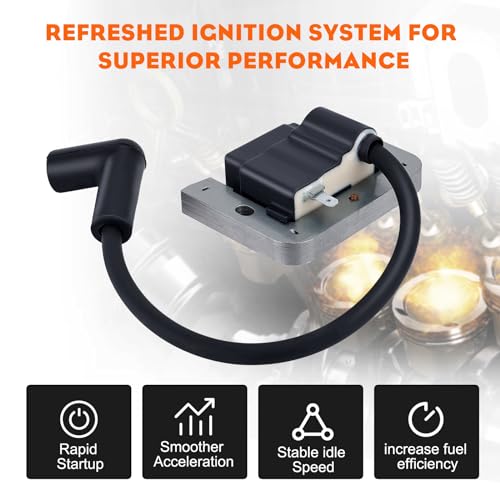 Hipa 24 584 45-S Ignition Coil Replace 24-584-01S Compatible with MIA11292 Kohler CV20 CV22 CV22S CV23 CV25 CV18 CV19 CH18 CH20 CH22 CH23 CH25 Engine