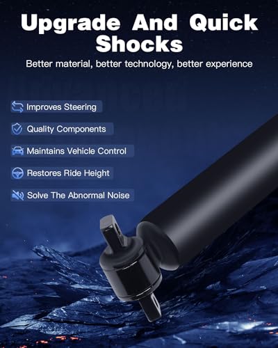 Front Shocks Absorbers,ECCPP 2pcs Gas Auto Shocks for Chevy Fits 1999-2007 for Chevy Silverado 1500,1999-2007 for GMC Sierra 1500 Pair Shocks Gas Struts with 344380 37149 RWD