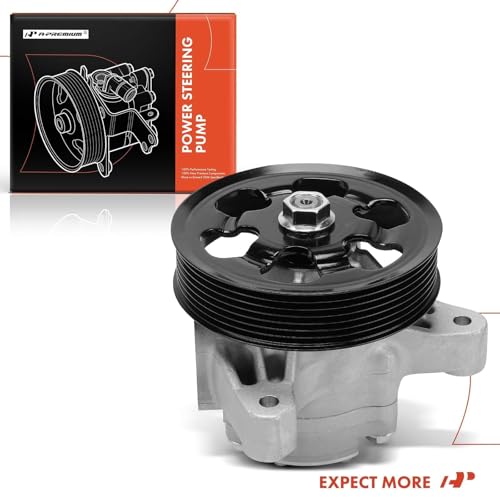 A-Premium Power Steering Pump, with Pulley, Compatible with Honda CR-V 2002 2005-2011, Accord 2006-2007, Element 2006-2011 & Acura RDX 2007-2012, TSX 2006-2008, RSX 2002-2006, 2.0L 2.3L 2.4L