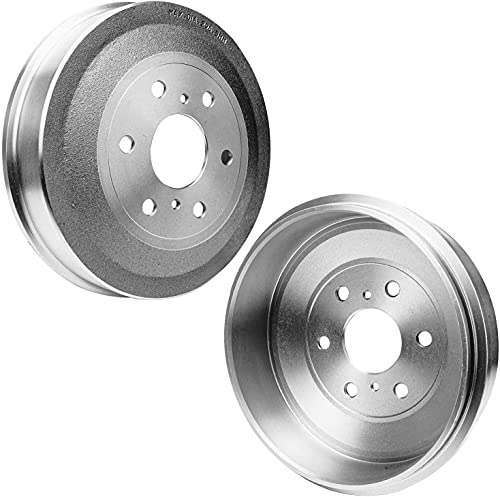 Detroit Axle - Brake Kit for 2009-2013 Chevy GMC Silverado Sierra 1500 Front Drilled & Slotted Disc Brake Rotors Ceramic Brakes Pads Replacement Rear Brake Drums Brake Shoes