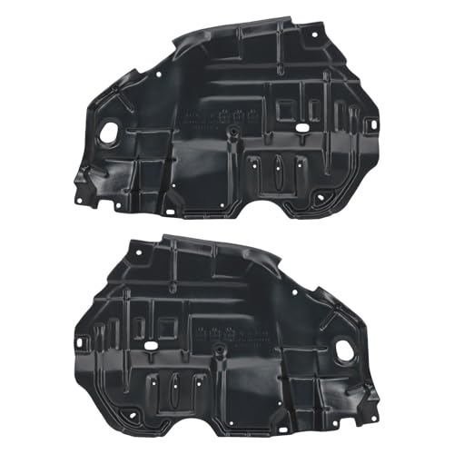 TRQ Driver & Passenger Side Lower Engine Splash Shield for 2012-2014 Toyota Camry