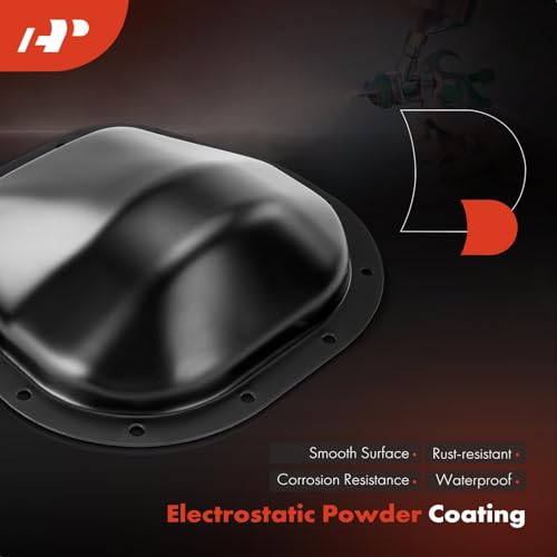 A-Premium 10.25 inch Rear Differential Cover W/Gasket Fit for Ford F-150, F-150 Heritage, F-250, F-350, F-250 F-350 Super Duty, E-350 Super Duty, E-350 Club Wagon, Excursion & Lincoln Mark LT