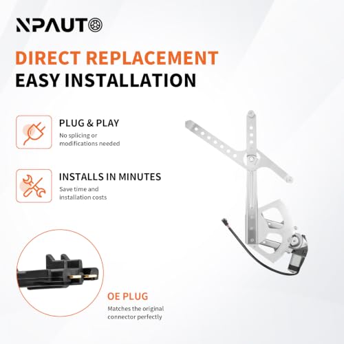 Front Driver Side Power Window Regulator with Motor for Chevy GMC Suburban C1500 C2500 K1500 K2500, Tahoe Blazer Yukon, C3500 K3500 1992 1993 1994 1995 1996 1997 1998 1999 2000 2001 2002, Left