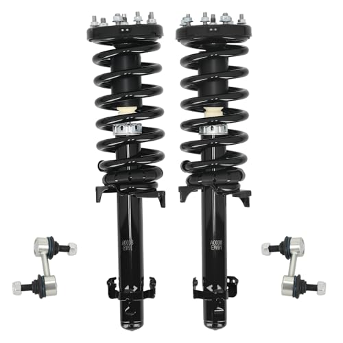 maXpeedingrods 4Pcs Front Struts & Sway Bar Links for Honda Accord 2008-2012, 172562L 172562R Shock Absorbers Complete Strut with Coil Spring Assembly