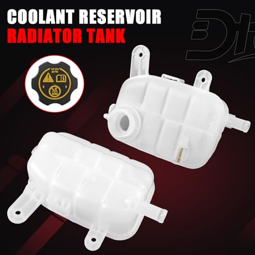 Engine Coolant Reservoir Tank With Cap, Radiator Overflow Tank Compatible With Buick Chevy Vehicle Encore Trax 2013-2021 1.4L 1.8L Replaces# 603-955, 95269001, 95201979, 95380033