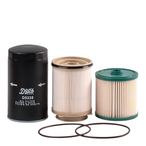 Doc's Diesel Filter Set DGF430+DGF401+D5335 | Compatible with RAM 6.7L Cummins 2500, 3500, 4500, 5500 2019-2024 | Replaces 68157291AA, 68436631AA