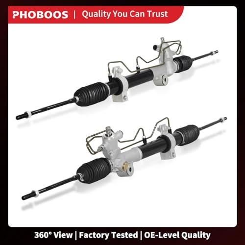PHOBOOS Hydraulic Power Steering Rack and Pinion Assembly Compatible with Nissan Altima 2002-2006 L4 2.5L. New Unit, Leak Resistance, Direct Fit, Ref. 26-3013