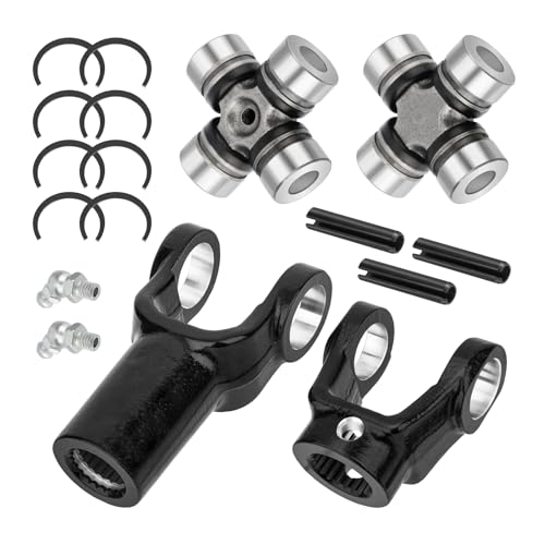 JAVIK Front Prop Shaft Yoke & U-Joint (2 Side) for Polaris Ranger 400 500 570 700 800 900 1000 Diesel HST ETX