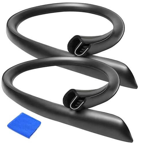 MaxPrinzel car Silent Sealing Strip B-Pillar 2 Pieces * 0.8m Windproof, dust-Proof, Noise reducing Steel Frame with Buckle EPDM (Black) Rubber Strip