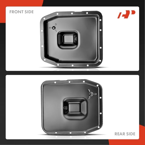 A-Premium Transmission Oil Pan with Drain Plug & Gasket Compatible with 4R70W 4R75W 4R75E AOD-E Transmission & Ford F-150 Crown Victoria Expedition Mustang & Mercury Cougar Grand Marquis Marauder