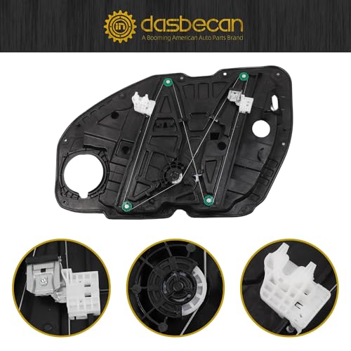 Dasbecan Front Left Driver Side Power Window Regulator with Panel Compatible with Kia Optima K5 2016-2021 Replaces 82471-D4000 82471-D5000 Without Motor