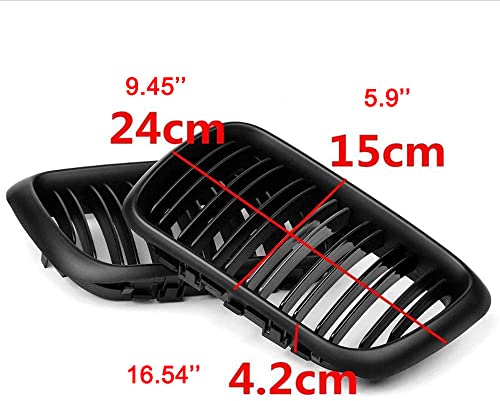 Heart Horse Front Kidney Grill Grille Fits for BM w 3 Series E36 M3 Coupe Sedan 318i 318is 323i 323is 325i 325is 328i 328is 1997 1998 1999 Car Front Bumper Sport Grille Matte Black