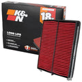 K&N Engine Air Filter: Long Life 18,000 Mile Replacement Air Filter: Compatible with 2015-2024 HYUNDAI SANTA FE SPORT L4-2.4L F/I, KNA-5075