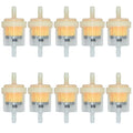 Universal Gas Inline Fuel Filters with Magnet 3/16 Inch (Pack of 10)