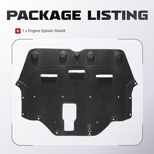 ECOTRIC Engine Splash Shield Compatible with 2015-2017 Hyundai Sonata Front Lower Engine Cover Flocking Process Replacement for 29130C1000 29130C2100 HY1228188