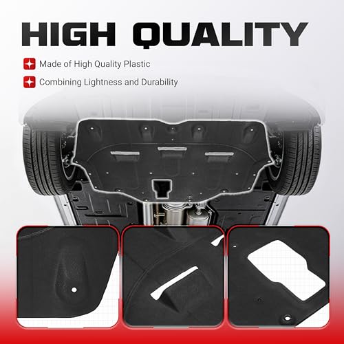 ECOTRIC Engine Splash Shield Compatible with 2015-2017 Hyundai Sonata Front Lower Engine Cover Flocking Process Replacement for 29130C1000 29130C2100 HY1228188