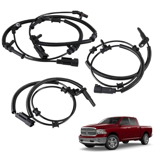 4 PCS Front and Rear ABS Wheel Speed Sensor Compatible for Dodge Ram 1500 2013-2018 & 1500 Classic