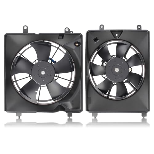 AUTOKAY Radiator Cooling Fan, AC Condenser Radiator Cooling Fan for Civic 2012-2015 Replace HO3115159 HO3115158