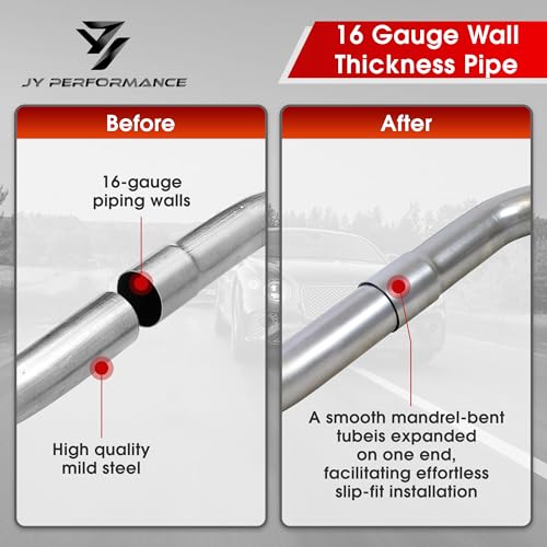 2'' Mild Steel Exhaust Pipe Kit, 2'' OD Exhaust Pipe, 16PCS