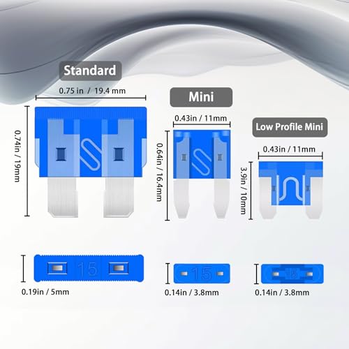 Nayoto 1011-Piece Universal Zinc Flake Car Fuse Set - 410 Standard, 410 Mini & 185 Micro Fuses (2A-40A), with 2 Removal Tools, 2 Testers & 2 Clips - Compatible with Cars, Trucks, RVs, Boats etc.