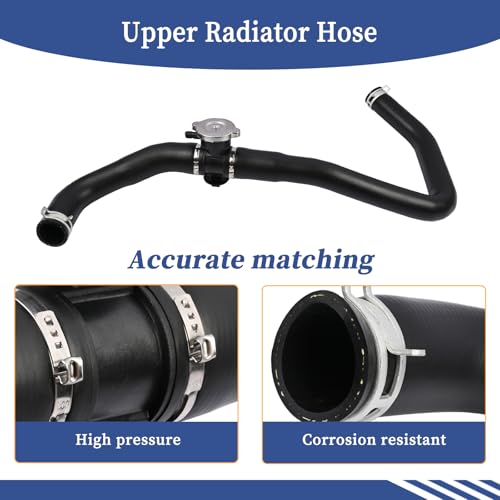 Getfarway Upper Radiator Hose Compatible with Jeep Compass/Patriot 2.0L 2.4L 2007-2017/ Compatible with Dodge Caliber 1.8L 2.0L 2.4L 2007-2012, Replace 5058172AH 5058172AE 5058172AI