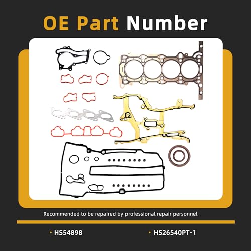 JAVOUKA Head Gasket Set, 1.4L, 2011-2015 for Chevy Cruze, 2012-2016 for Chevrolet Sonic, 2015-2016 for Chevy Trax, 2013-2016 for Buick Encore, Gas DOHC VIN-B C 9(34pcs)