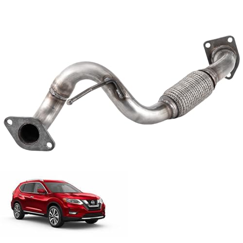 Razstdala Exhaust Front Flex Pipe Exhaust Muffler Pipe compatible with 2008-2013 Nissan Rogue; 2014-2015 Nissan Rogue Select 53826
