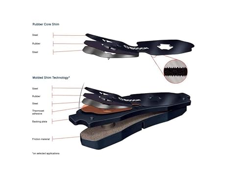 BOSCH BC1602 QuietCast Premium Ceramic Disc Brake Pad Set - Compatible with Select Ford F-150; REAR
