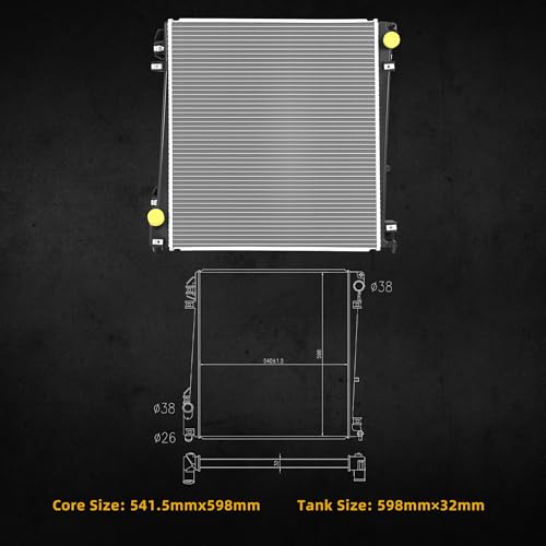 DWVO Radiator Compatible with 2002-2006 Ford Explorer 2004-2005 Mercury Mountaineer 4.0L 4.6L V6 V8 CU2342