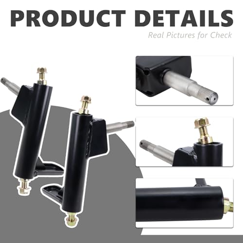Left&Right Spindle Steering Knuckle for coleman kt196 go kart parts Fits For Coleman CK196-T, KT194,KT196,196cc 6.5 Hp Gas Powered Go-Karts,Replacement 4-Wheeler Quad Parts for steering spindle