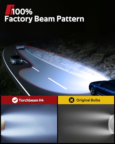 Torchbeam D1S HID Bulb 8000K Ice Blue - 1:1 Same Size 10X Brighter D1S HID Xenon Bulbs 66144 66140 85140 85415 Replacement - Pack of 2