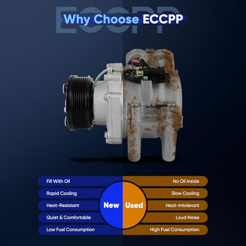 ECCPP AC Compressor for Chevrolet Trailblazer for GMC Envoy for Saab 9-7x for Oldsmobile Bravada 4.2L 2002-2009 AC Compressor for Car Strong Cooling