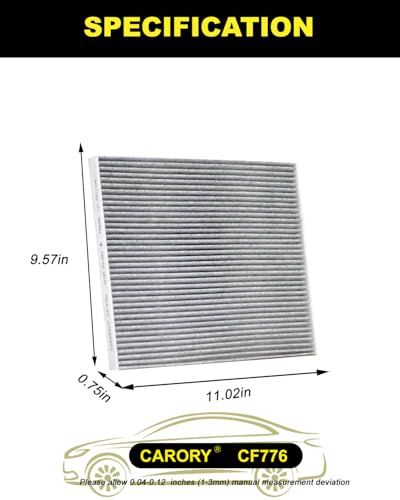 Cabin Air Filter w/Activated Carbon for Nissan Altima 2013-2018, Maxima 2016-2023, Murano 2015-2024, Pathfinder 2013-2020, Infiniti QX60 2014-2020, JX35 2013, CF776