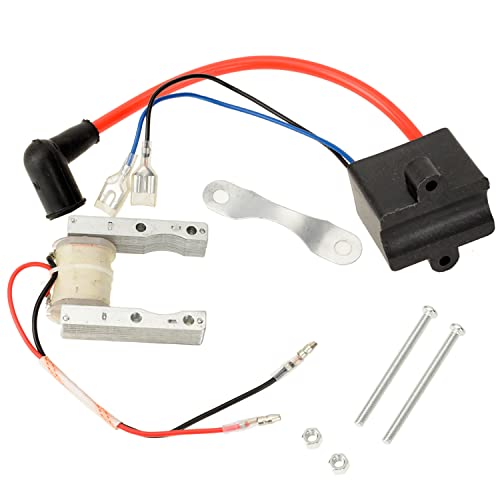 YOXUFA Motorized Bike CDI Ignition Coil + Magneto Coil Kit for 2 Stroke 49cc 50cc 66cc 80cc 100cc PK80 BT80 YD100 Engine Gas Motorized Bike Bicycle Parts