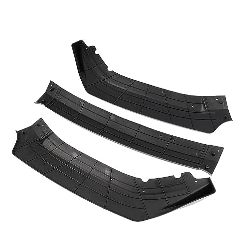 SCITOO 3PCS Black PP Front Bumper Body Kit Spoiler Chin Spoiler Front Bumper Lip Fit for 2016-2020 for Honda Civic