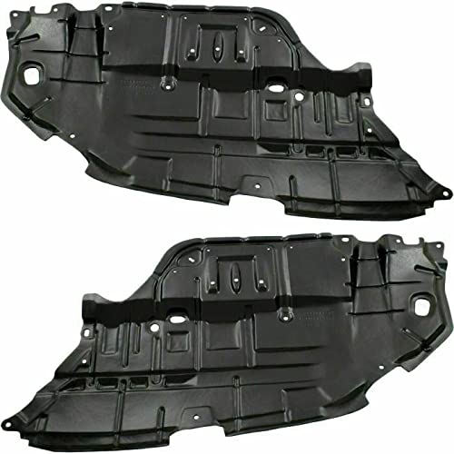 US AUTO PARTS PLUS New Front Engine Splash Shield Under Cover Right Passenger & Left Driver Side Direct Replacement for Toyota Camry 2012-2014 5144106150 5144206140 TO1228178 TO1228177